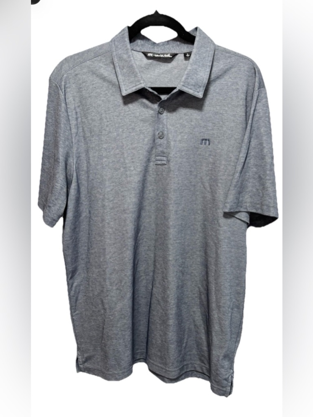 Travis Mathew Men's blue grey Polo LARGE
